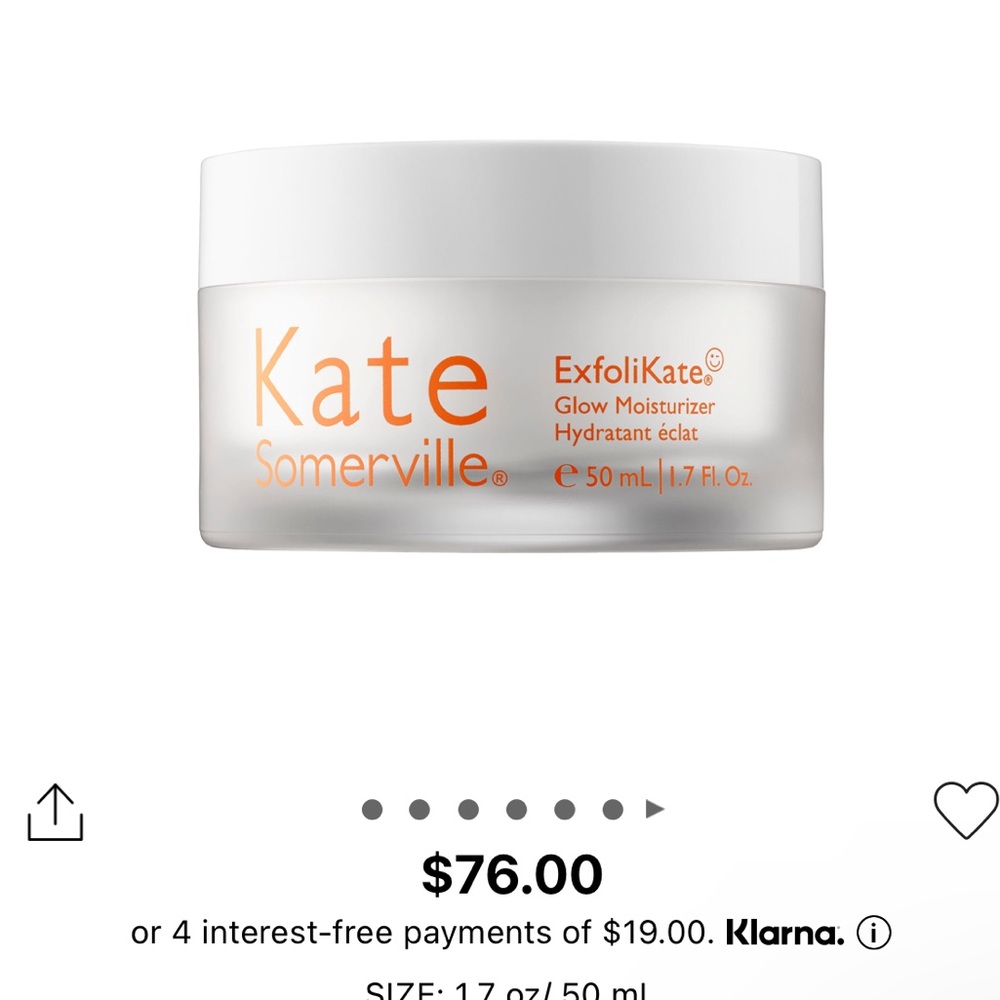 Kate Somerville exFolikate glow moisturizer